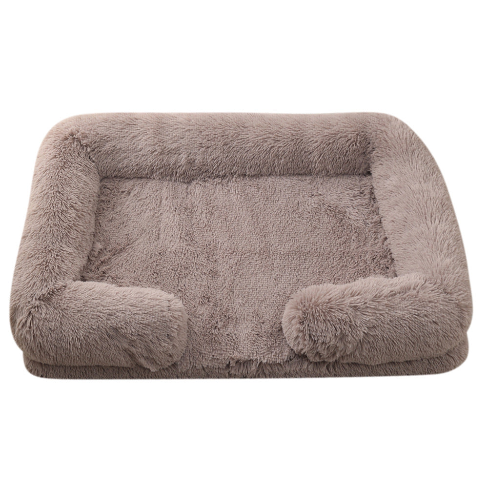Ultimate Comfort Plush Round Dog Bed for Winter - Cozy, Stylish & Supportive