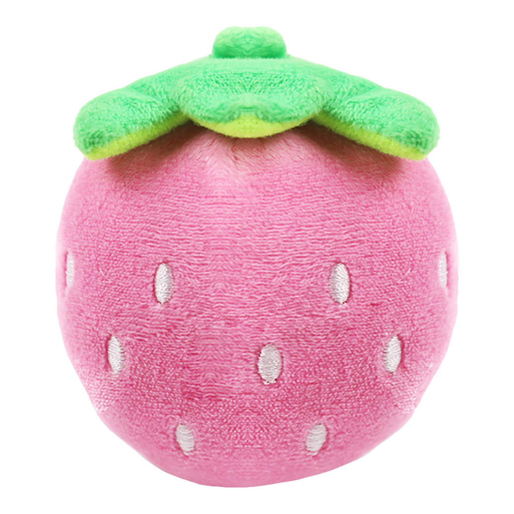 Vocal Plush Toy for Pets - Adorable Red Strawberry Companion