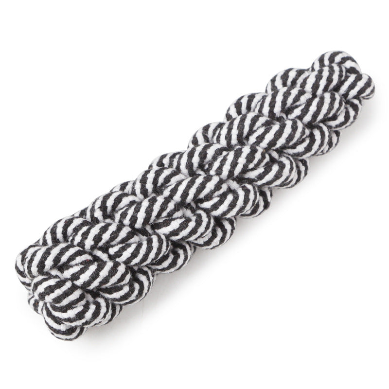 Engaging Striped Cotton Rope Pet Toy for Happy, Healthy Dogs