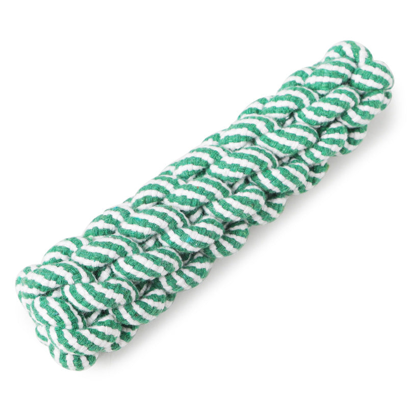 Engaging Striped Cotton Rope Pet Toy for Happy, Healthy Dogs