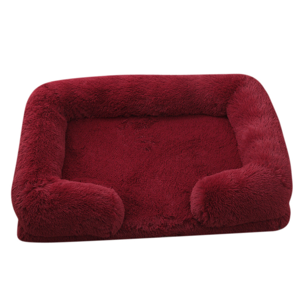 Ultimate Comfort Plush Round Dog Bed for Winter - Cozy, Stylish & Supportive