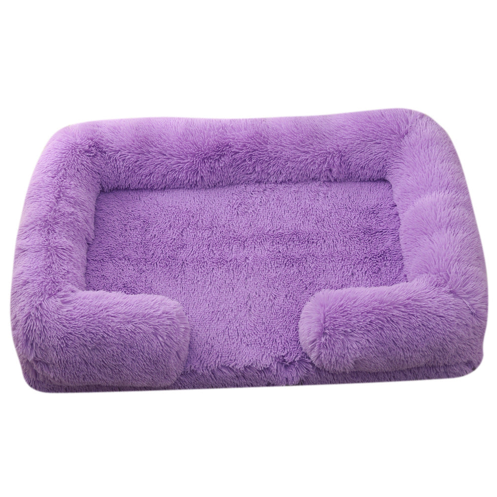 Ultimate Comfort Plush Round Dog Bed for Winter - Cozy, Stylish & Supportive