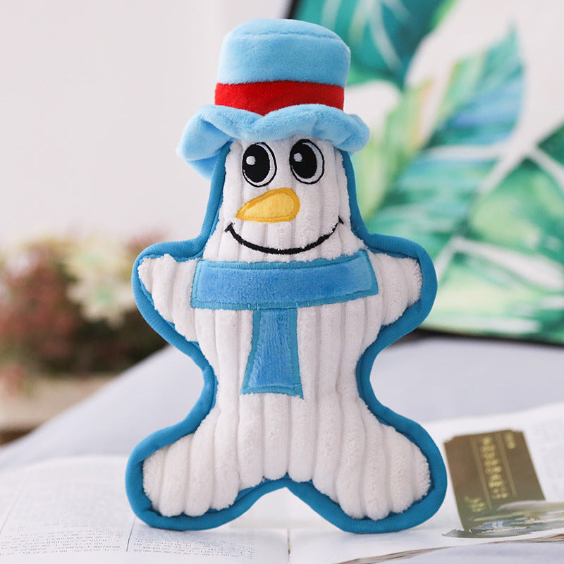 Delightful Santa Penguin Snowman Pet Toy - Perfect Plush Companion for Your Furry Friend