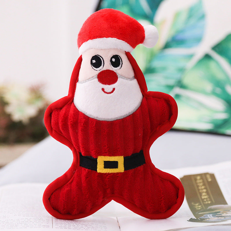 Delightful Santa Penguin Snowman Pet Toy - Perfect Plush Companion for Your Furry Friend