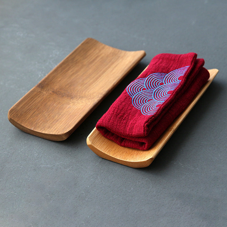 Bamboo Wooden Towel Rack & Holder — Space-Saving Design