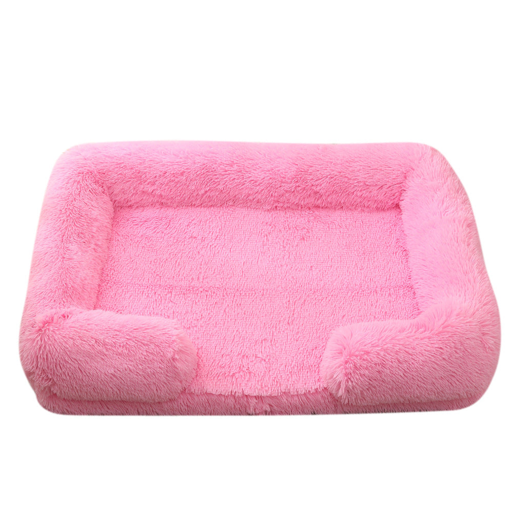Ultimate Comfort Plush Round Dog Bed for Winter - Cozy, Stylish & Supportive