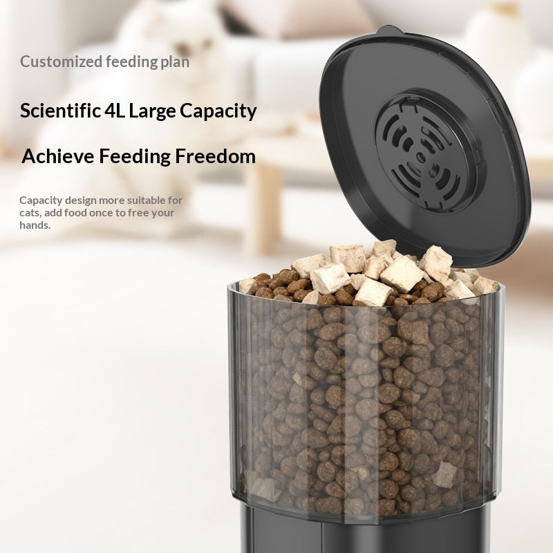 Smart Automatic Pet Feeder — Anti-Jam, Scheduled Meals, Stainless Steel Bowl