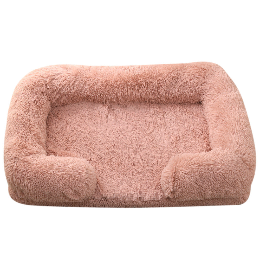 Ultimate Comfort Plush Round Dog Bed for Winter - Cozy, Stylish & Supportive