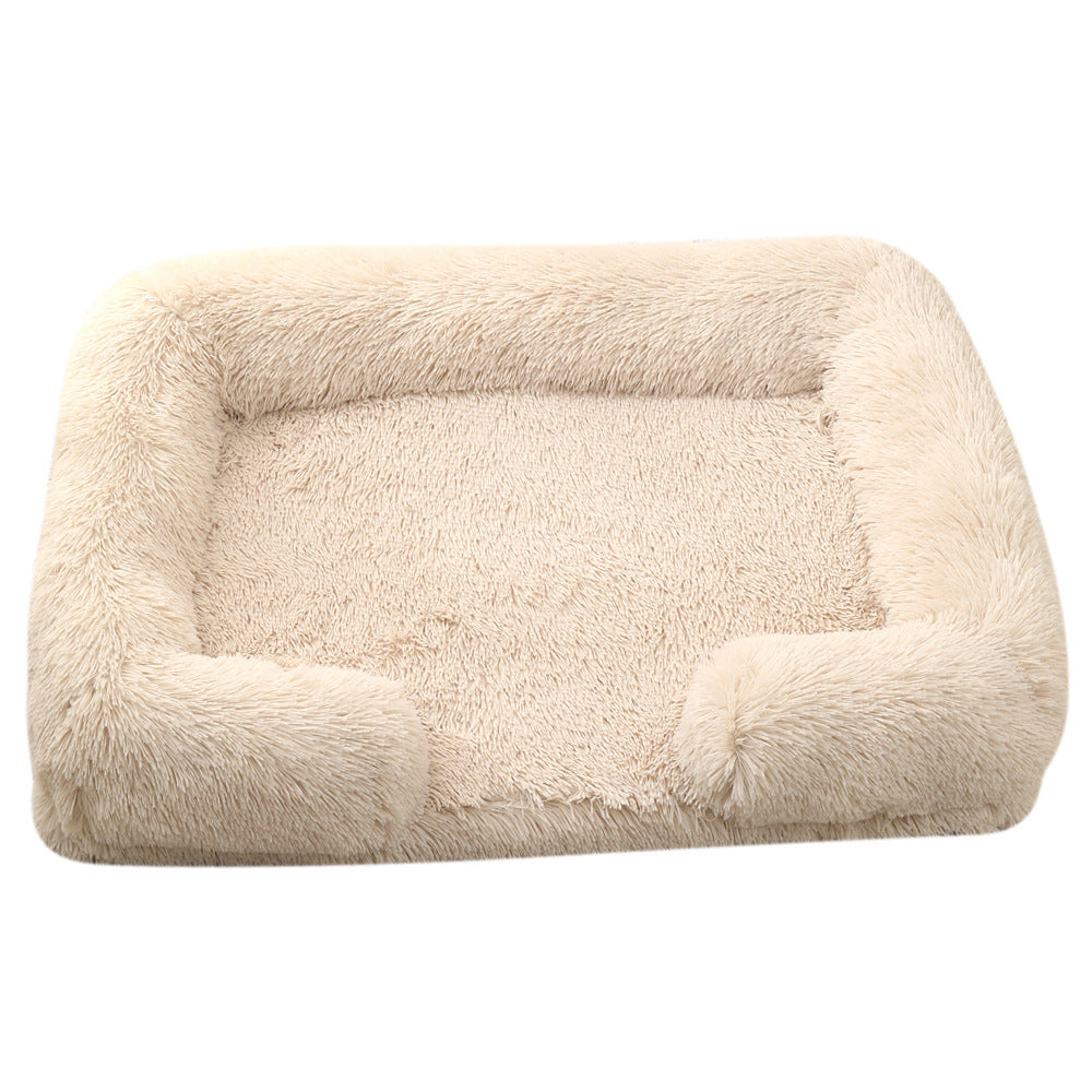 Ultimate Comfort Plush Round Dog Bed for Winter - Cozy, Stylish & Supportive