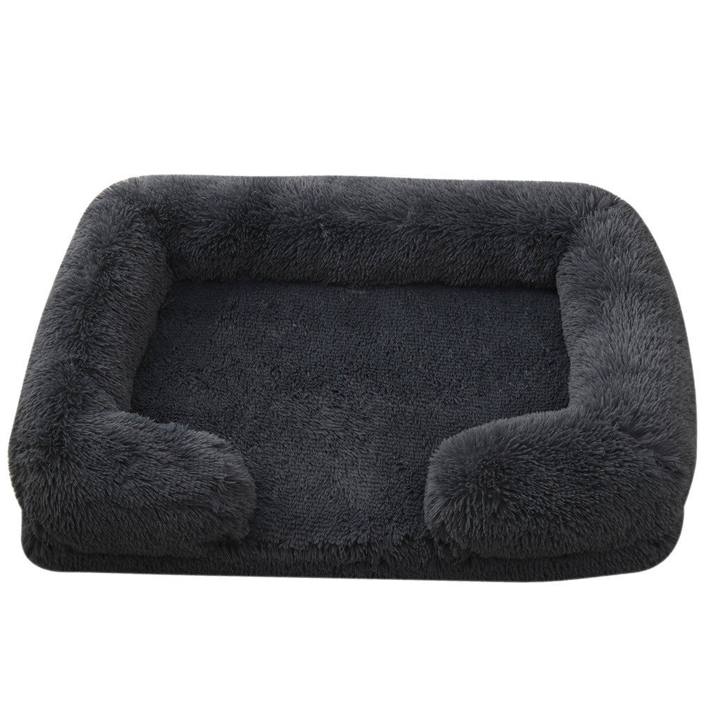 Ultimate Comfort Plush Round Dog Bed for Winter - Cozy, Stylish & Supportive