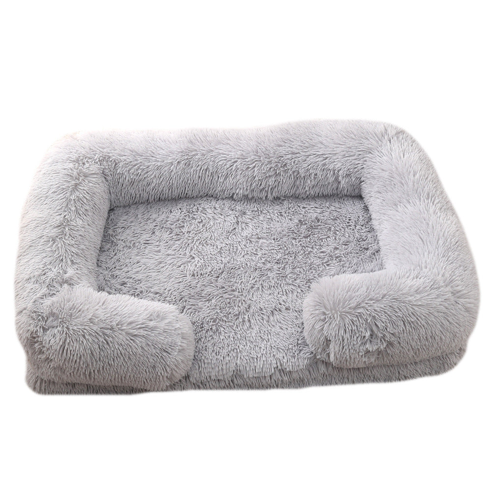 Ultimate Comfort Plush Round Dog Bed for Winter - Cozy, Stylish & Supportive