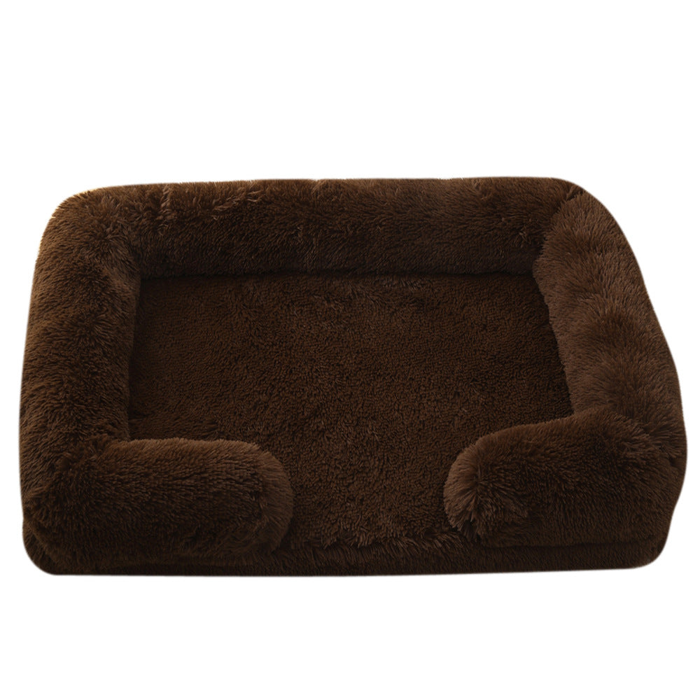 Ultimate Comfort Plush Round Dog Bed for Winter - Cozy, Stylish & Supportive